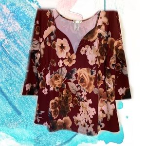 Three Quarter Length Sleeved Top